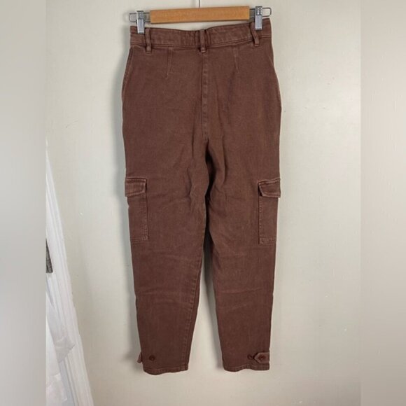 Aritzia Wilfred Free Modern high rise Cargo Pant in Gd Cognac size 4 - Picture 4 of 15